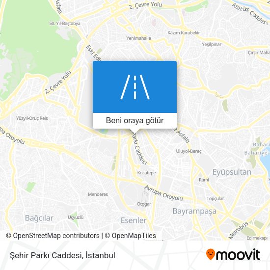 Şehir Parkı Caddesi harita