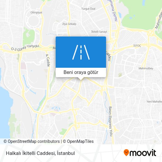 Halkalı İkitelli Caddesi harita
