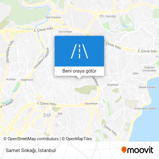 Samet Sokağı harita