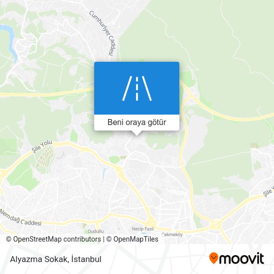 Alyazma Sokak harita
