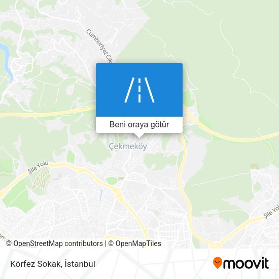 Körfez Sokak harita