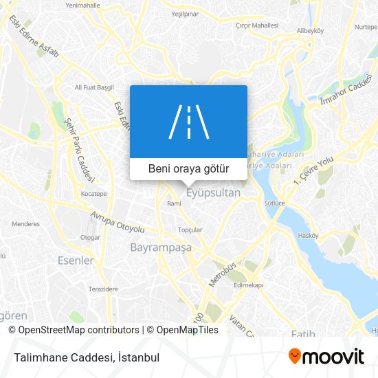 Talimhane Caddesi harita