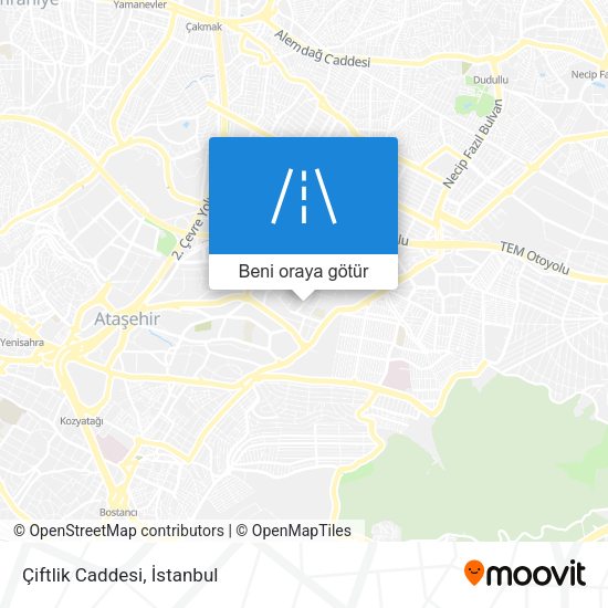 Çiftlik Caddesi harita