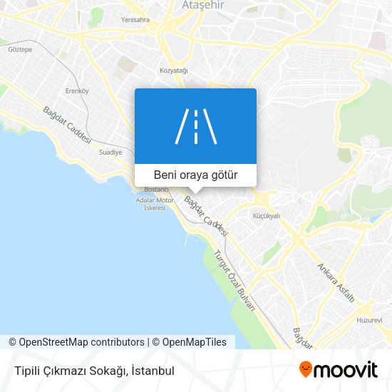 Tipili Çıkmazı Sokağı harita