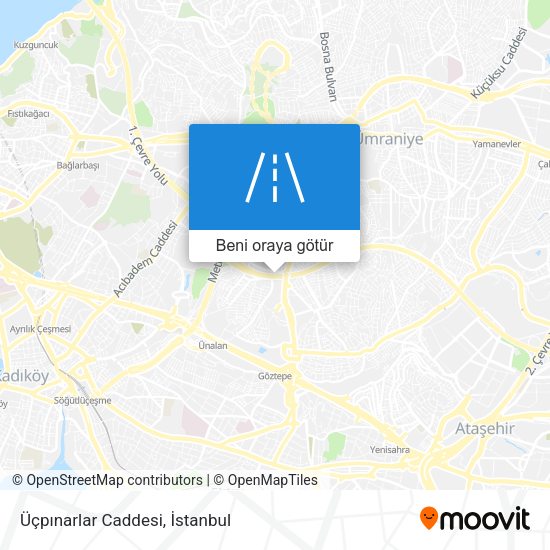 Üçpınarlar Caddesi harita