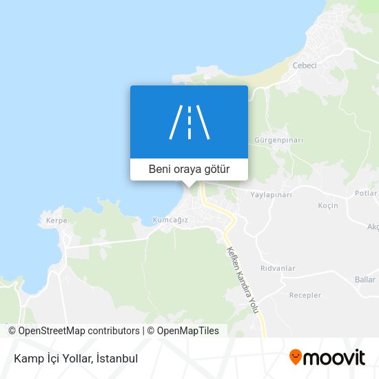 Kamp İçi Yollar harita