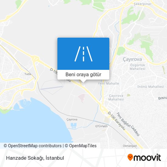 Hanzade Sokağı harita