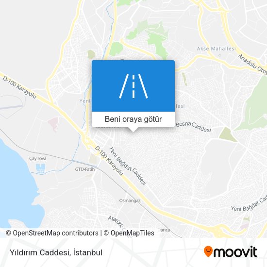 Yıldırım Caddesi harita