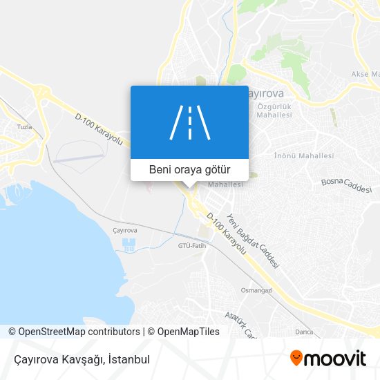 Çayırova Kavşağı harita