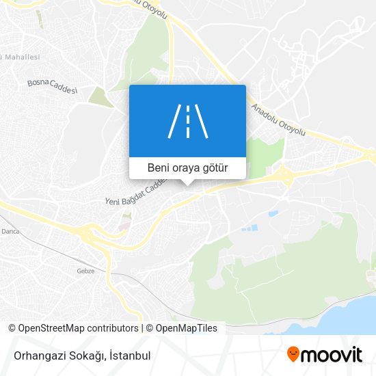 Orhangazi Sokağı harita