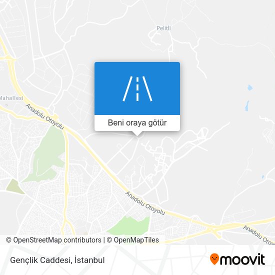 Gençlik Caddesi harita