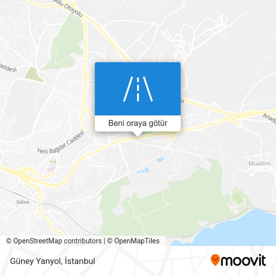 Güney Yanyol harita