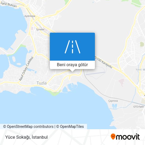 Yüce Sokağı harita