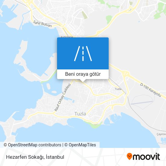 Hezarfen Sokağı harita
