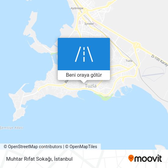 Muhtar Rıfat Sokağı harita