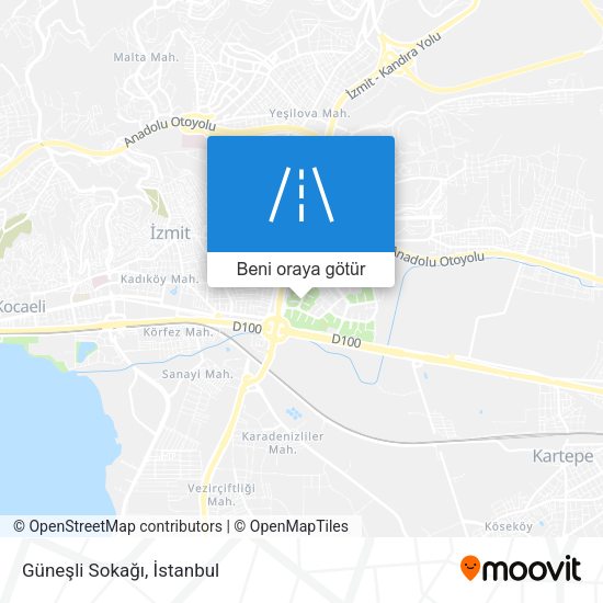 Güneşli Sokağı harita