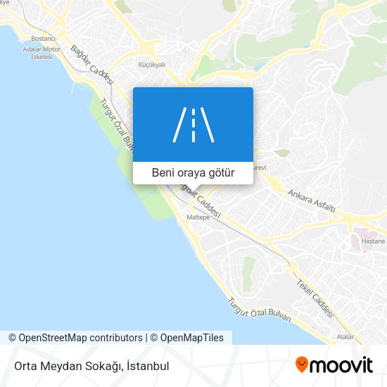Orta Meydan Sokağı harita