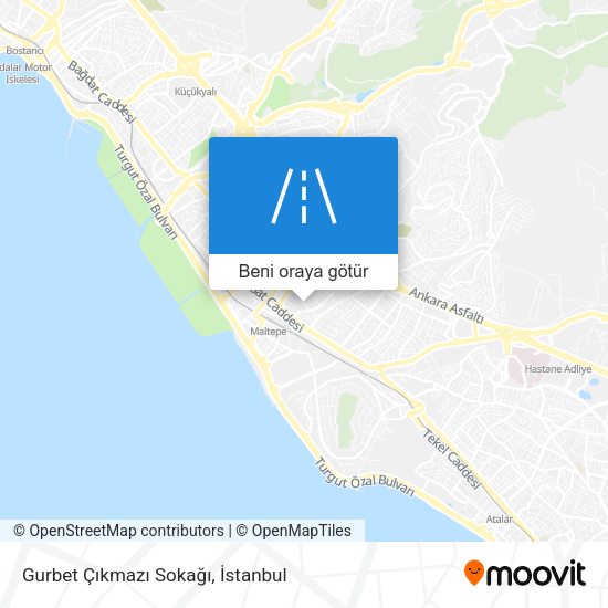 Gurbet Çıkmazı Sokağı harita
