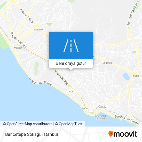 Bahçetepe Sokağı harita