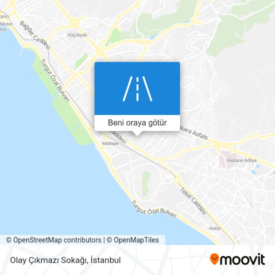 Olay Çıkmazı Sokağı harita
