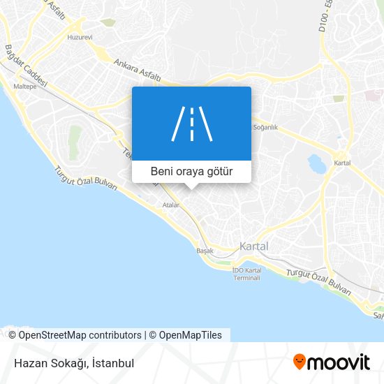 Hazan Sokağı harita