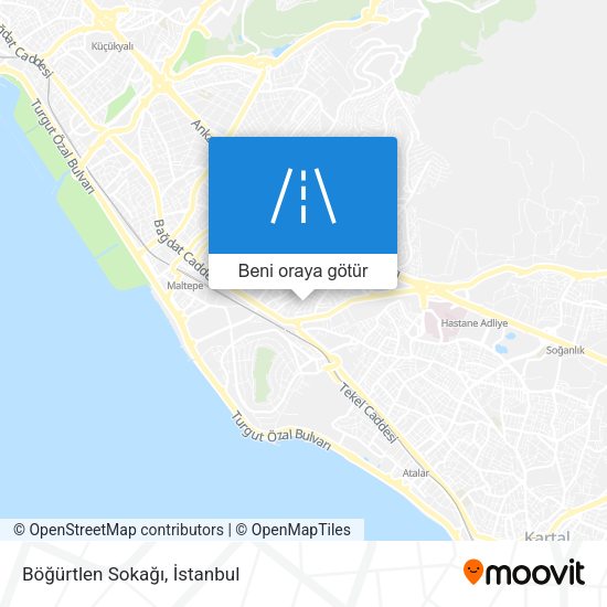 Böğürtlen Sokağı harita