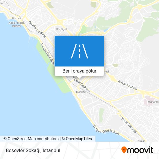 Beşevler Sokağı harita