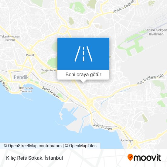 Kılıç Reis Sokak harita