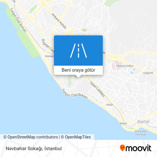 Nevbahar Sokağı harita