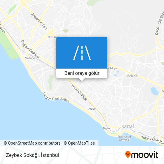 Zeybek Sokağı harita