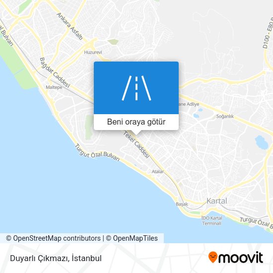 Duyarlı Çıkmazı harita