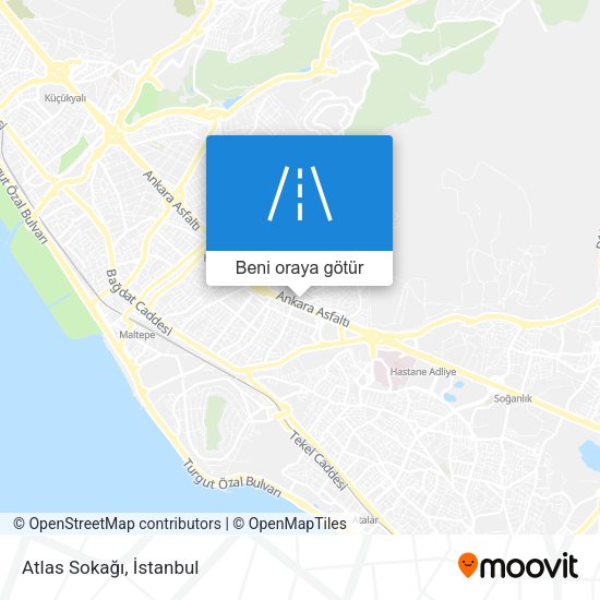 Atlas Sokağı harita