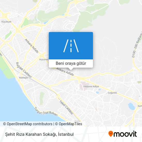 Şehit Rıza Karahan Sokağı harita