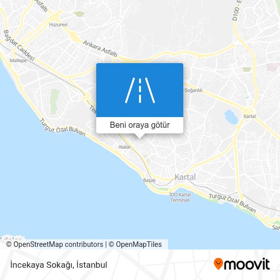 İncekaya Sokağı harita