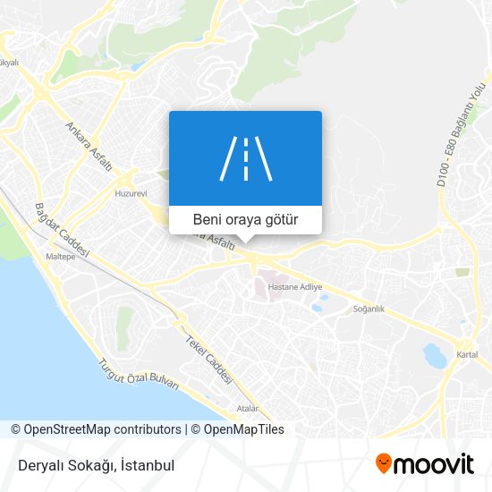 Deryalı Sokağı harita