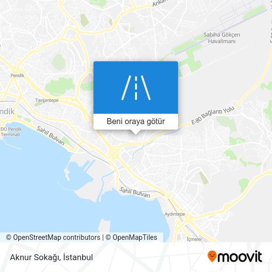 Aknur Sokağı harita