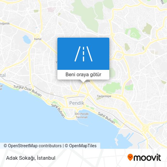 Adak Sokağı harita