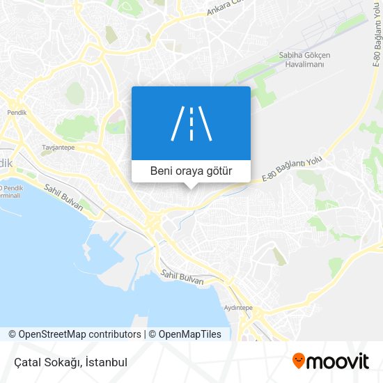 Çatal Sokağı harita