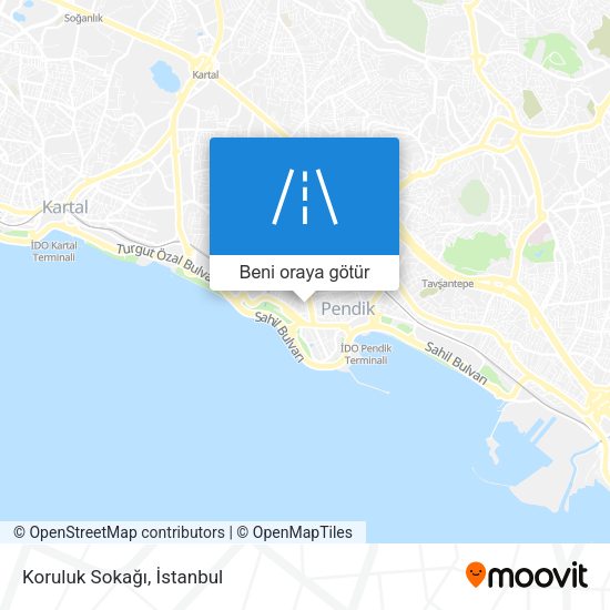 Koruluk Sokağı harita