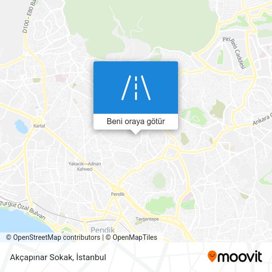 Akçapınar Sokak harita