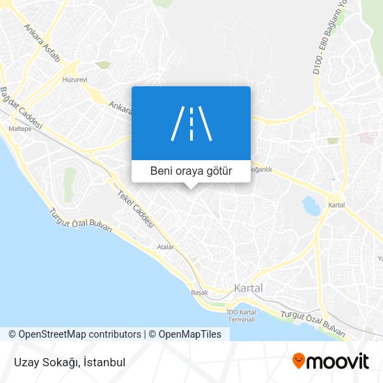 Uzay Sokağı harita