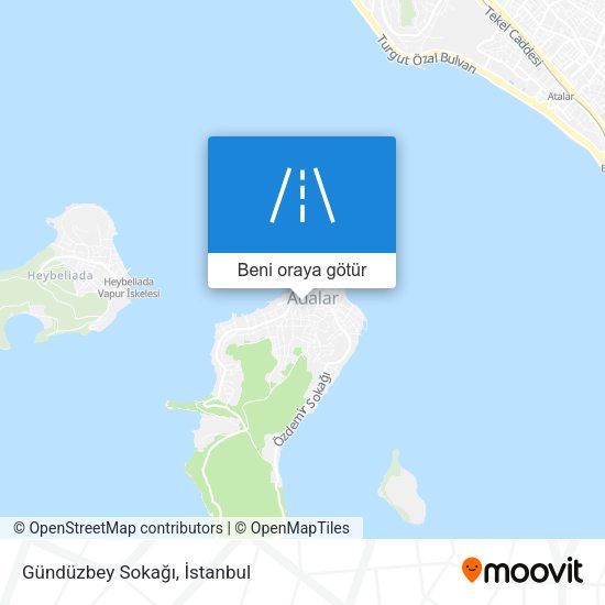 Gündüzbey Sokağı harita