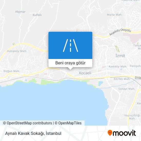 Aynalı Kavak Sokağı harita