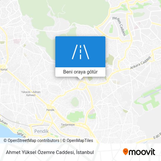 Ahmet Yüksel Özemre Caddesi harita