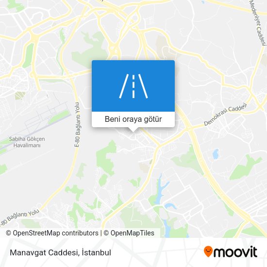 Manavgat Caddesi harita