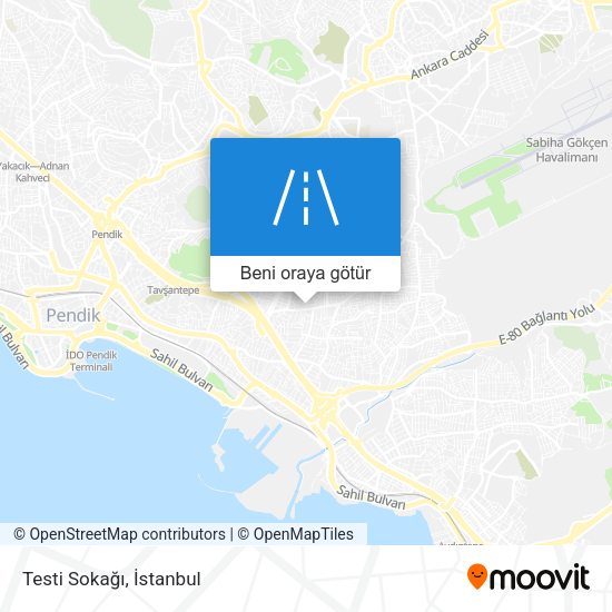 Testi Sokağı harita