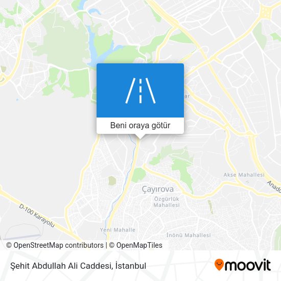Şehit Abdullah Ali Caddesi harita