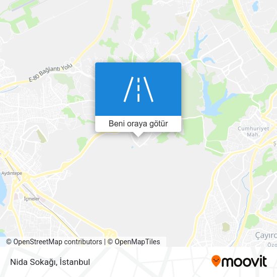 Nida Sokağı harita