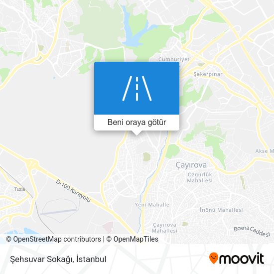 Şehsuvar Sokağı harita
