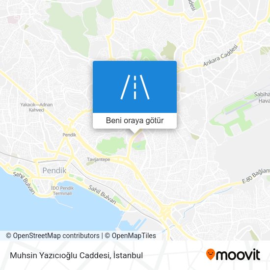 Muhsin Yazıcıoğlu Caddesi harita